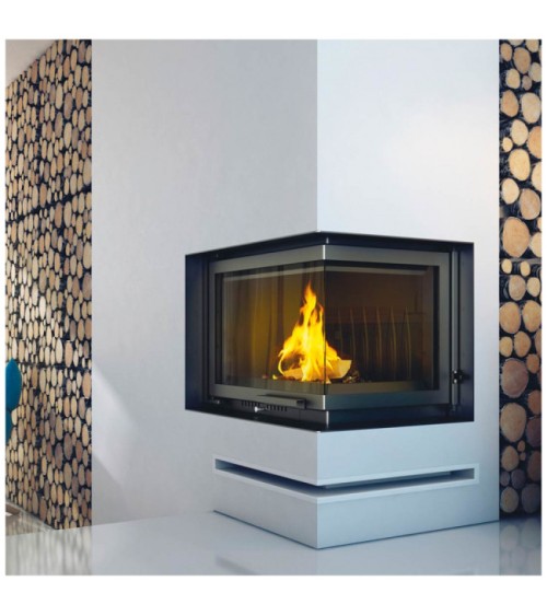 Insert cheminée ZUZIA 16 BS vitre à droite ouverture relevable