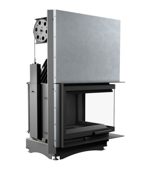 Insert cheminée ZUZIA 16 BS vitre à droite ouverture relevable