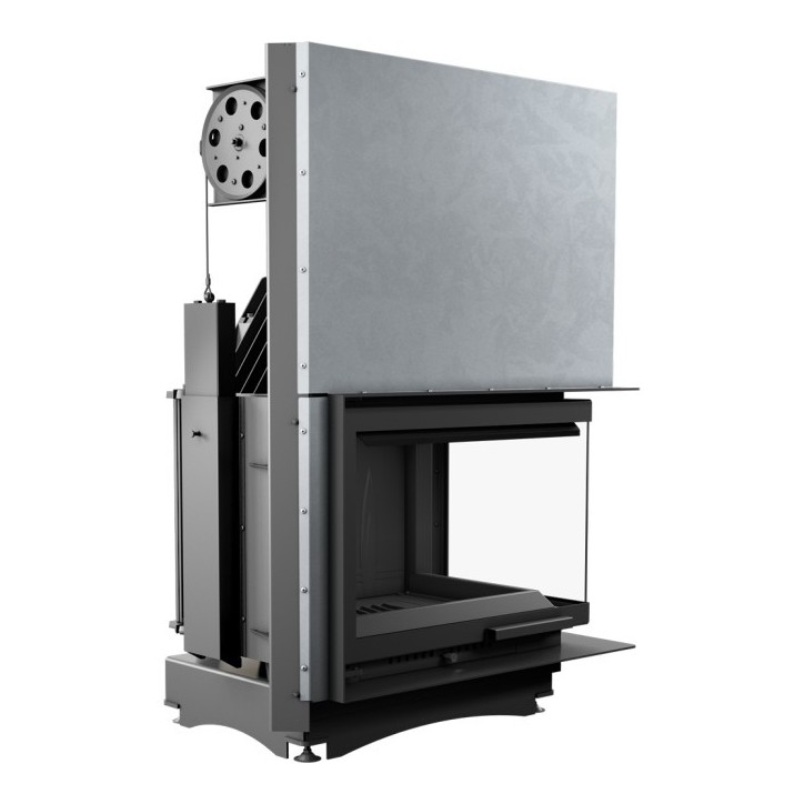 Insert cheminée ZUZIA 16 BS vitre à droite ouverture relevable