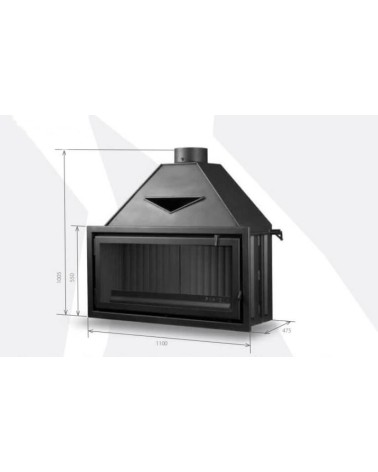 Insert de cheminée 110 CM Classic 11-19kW