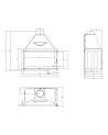 Insert de cheminée 95 CM Classic d200 9-15kW