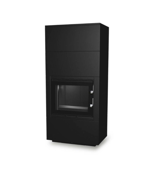 Insert de cheminée 60 B meuble noir 1+2  79x149 CM 4-6 kW