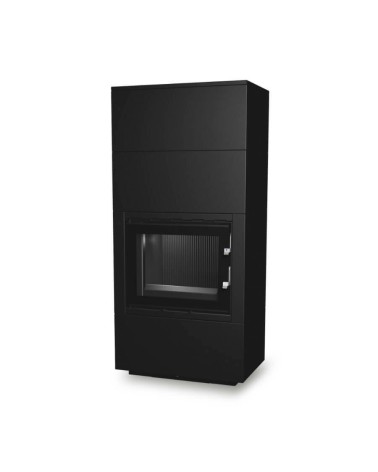 Insert de cheminée 60 B meuble noir 1+2  79x149 CM 4-6 kW