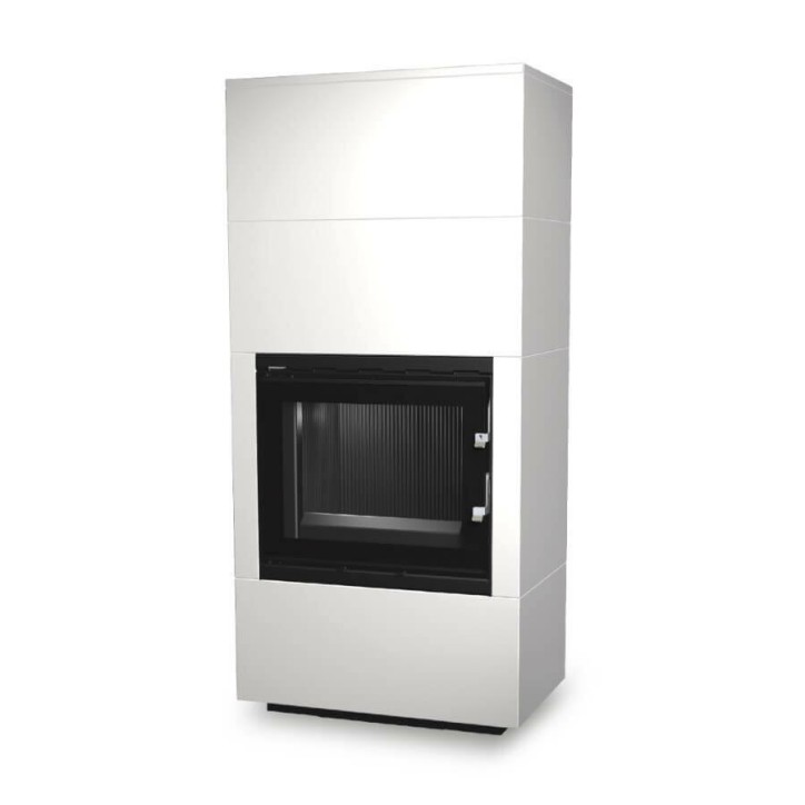 Insert de cheminée 60 BU meuble blanc 1+2  57x180 CM 4-6 kW