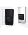 Insert de cheminée 60 BU meuble blanc 1+2  57x180 CM 4-6 kW