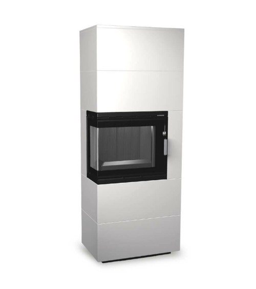 Insert de cheminée 60 BCG L meuble blanc 2+2  70x180 CM 4-6 kW