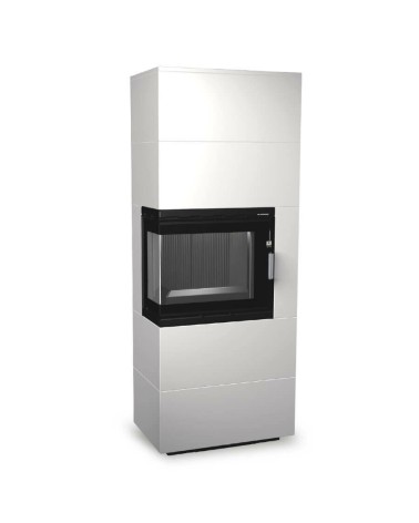 Insert de cheminée 60 BCG L meuble blanc 2+2  70x180 CM 4-6 kW
