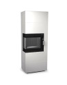 Insert de cheminée 60 BCG L meuble blanc 2+2  70x180 CM 4-6 kW