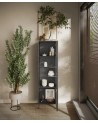 Vitrine ETNA 55 cm Lave, argile et chêne mercure