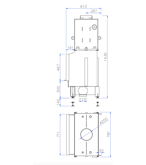 INSERT CHEMINÉE NEMO 4/24 chauffage central 21/16 kW