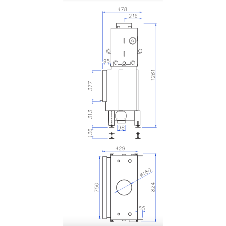 INSERT CHEMINÉE NEMO 6 chauffage central 18/14 kW