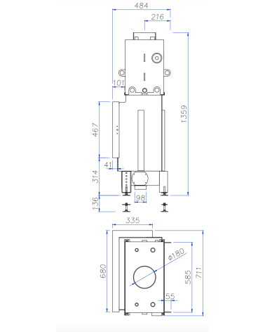 INSERT CHEMINÉE NEMO 2B chauffage central 15/5 kW