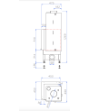 INSERT CHEMINÉE NEMO 8B chauffage central 12/8 kW