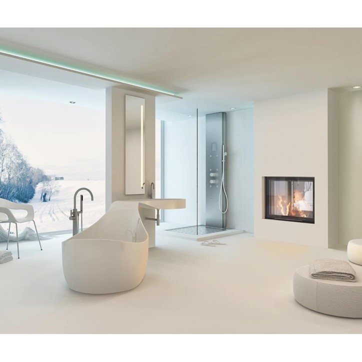 INSERT CHEMINÉE TUNNEL NEMO 4 DUO chauffage central 21/9 kW