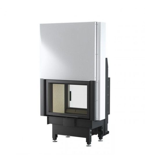 INSERT CHEMINÉE TUNNEL PORTE GUILLOTINE NEMO 2 DUO chauffage central 16/6 kW
