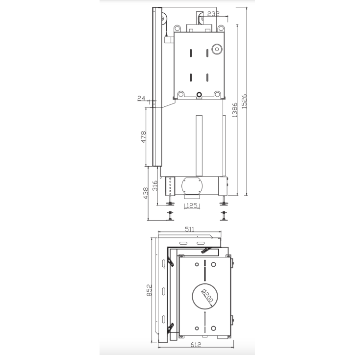 INSERT CHEMINÉE PORTE GUILLOTINE NEMO 4B/20 chauffage central 20/13 kW INSERT CHEMINÉE PORTE GUILLOTINE NEMO 4B/20 chauffage central 20/13 kW