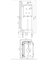 INSERT CHEMINÉE PORTE GUILLOTINE NEMO 4B/20 chauffage central 20/13 kW