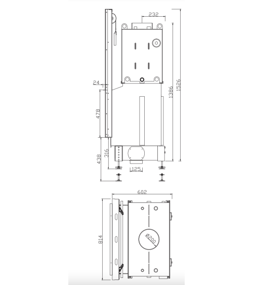 INSERT CHEMINÉE PORTE GUILLOTINE NEMO 4/24 chauffage central 21/16 kW