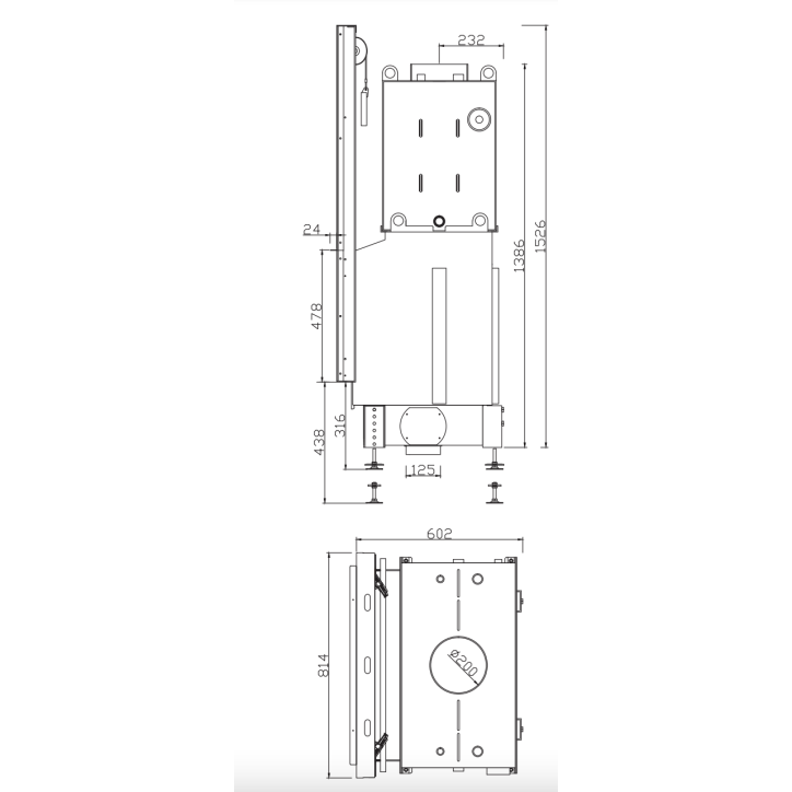 INSERT CHEMINÉE PORTE GUILLOTINE NEMO 4/24 chauffage central 21/16 kW INSERT CHEMINÉE PORTE GUILLOTINE NEMO 4/24 chauffage central 21/16 kW