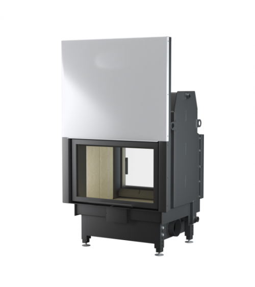 INSERT CHEMINÉE TUNNEL PORTE GUILLOTINE NEMO 4 DUO chauffage central 21/9 kW