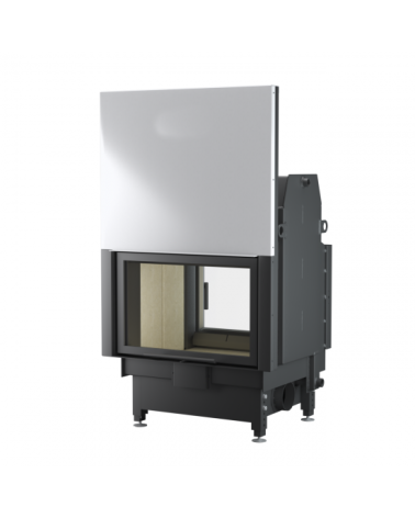 INSERT CHEMINÉE TUNNEL PORTE GUILLOTINE NEMO 4 DUO chauffage central 21/9 kW