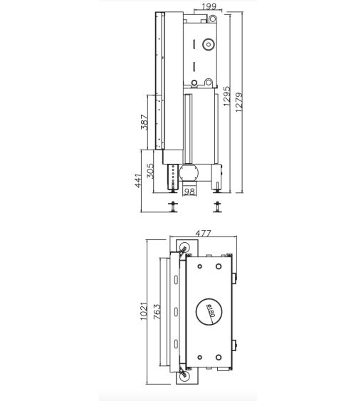 INSERT CHEMINÉE PORTE GUILLOTINE NEMO 6 chauffage central 18/7 kW