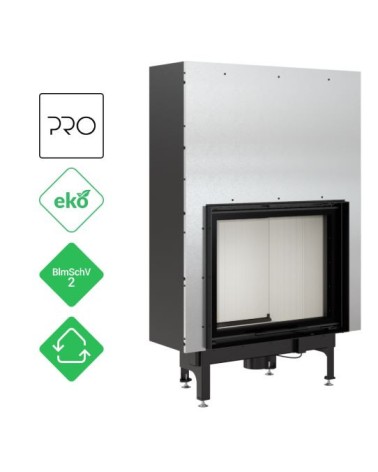 Insert cheminées à bois NADINE porte guillotine 16.5 kW