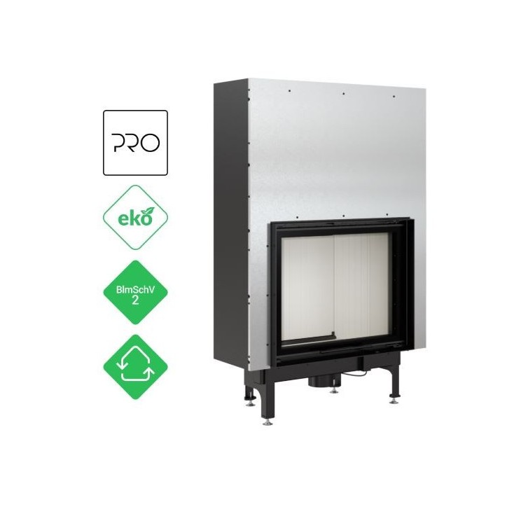 Insert cheminées à bois NADINE porte guillotine 16.5 kW