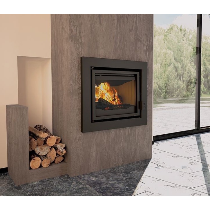 Insert cheminée à bois Placetas 14 kW + 2 bouches recuperateur Insert cheminée à bois Placetas 14 kW + 2 bouches recuperateur