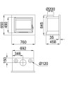 Insert cheminée à bois Placetas 14 kW + 2 bouches recuperateur
