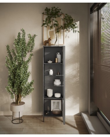 Vitrine ETNA 55 cm Plomb, gypse et ardoise