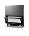 Insert cheminées à bois MB 130CM porte guillotine 21 kW + 4 bouches récupération de chaleur