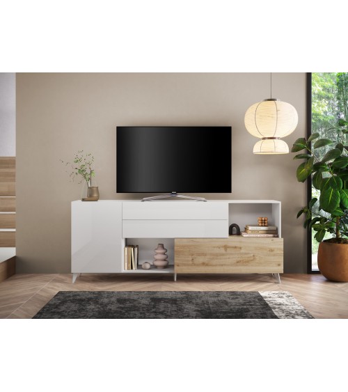 Buffet ANDORRE 240 cm 2 portes et 2 tiroirs Coloris au choix