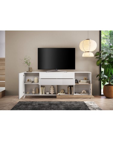 Buffet ANDORRE 240 cm 2 portes et 2 tiroirs Coloris au choix