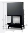 Insert de cheminée 90 EVO CGL LD d200 87 CM 14kW