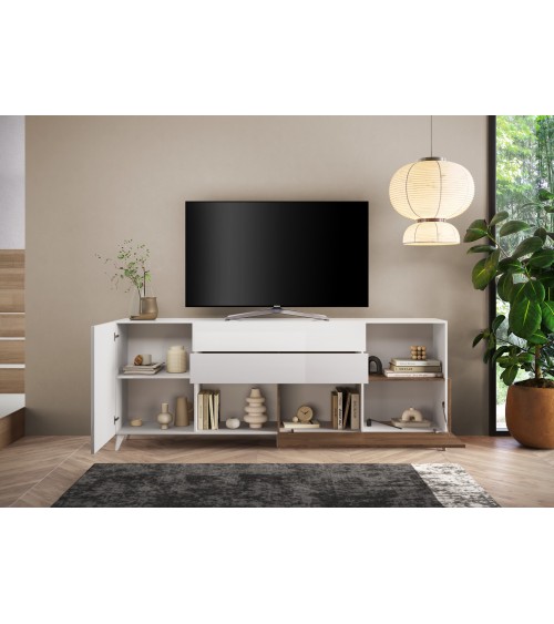 Buffet ANDORRE 240 cm 2 portes et 2 tiroirs Coloris au choix