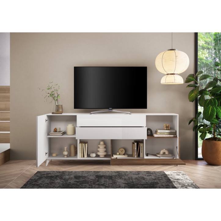 Buffet ANDORRE 240 cm 2 portes et 2 tiroirs Coloris au choix