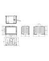 Insert de cheminée PanBox 68 CM  7kW