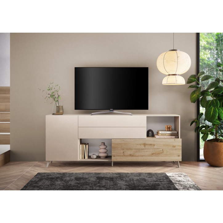 Buffet ANDORRE 240 cm 2 portes et 2 tiroirs Coloris au choix