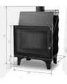 Insert de cheminée 68 B d150 67 CM  8kW