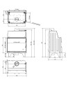 Insert de cheminée 68 B d150 67 CM  8kW