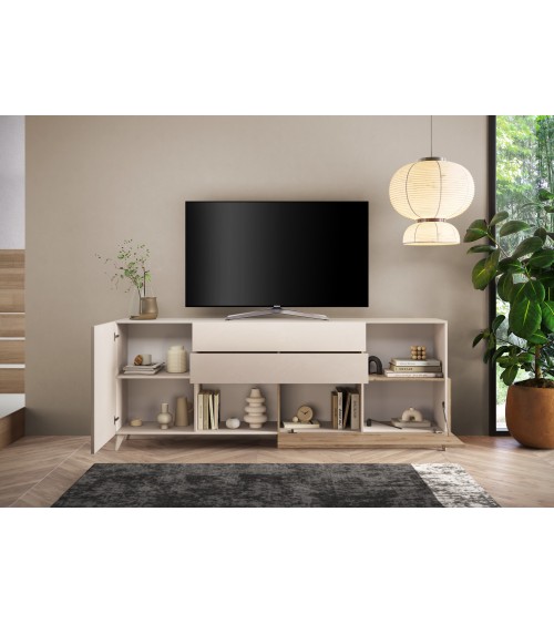 Buffet ANDORRE 240 cm 2 portes et 2 tiroirs Coloris au choix