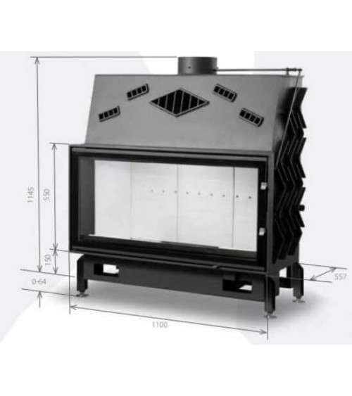 Insert de cheminée 110 EVO d200 21kW
