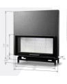 Insert de cheminée 130 cm EVO LD d200    21kW