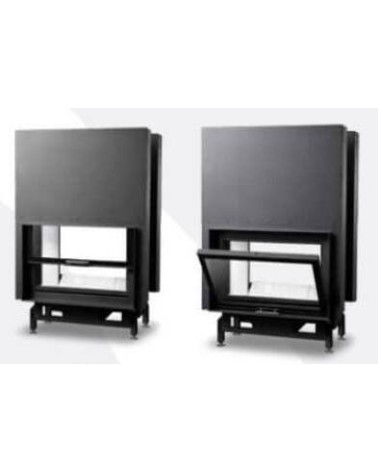 Insert de cheminée 80 EVO 2LD TUNNEL 84 CM 12kW design haut de gamme