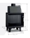 Insert de cheminée 60 B CGL d150 57 CM  6kW