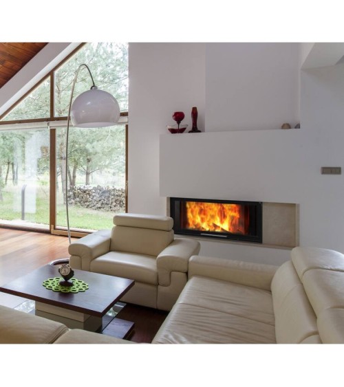 Insert de cheminée 100 JOY LD 96 CM  7kW porte relevable