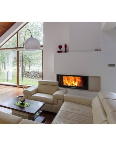 Insert de cheminée 100 JOY LD 96 CM  7kW porte relevable