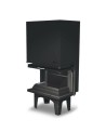 Insert de cheminée 80 JOY U LD d200 74 CM   7kW porte relevable