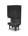 Insert de cheminée 80 JOY U LD d200 74 CM   7kW porte relevable